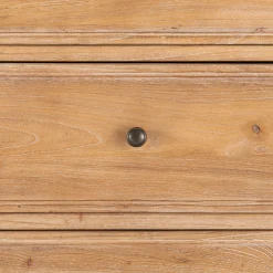 Commode 4 tiroirs en bois d'orme et de pin - bois clair