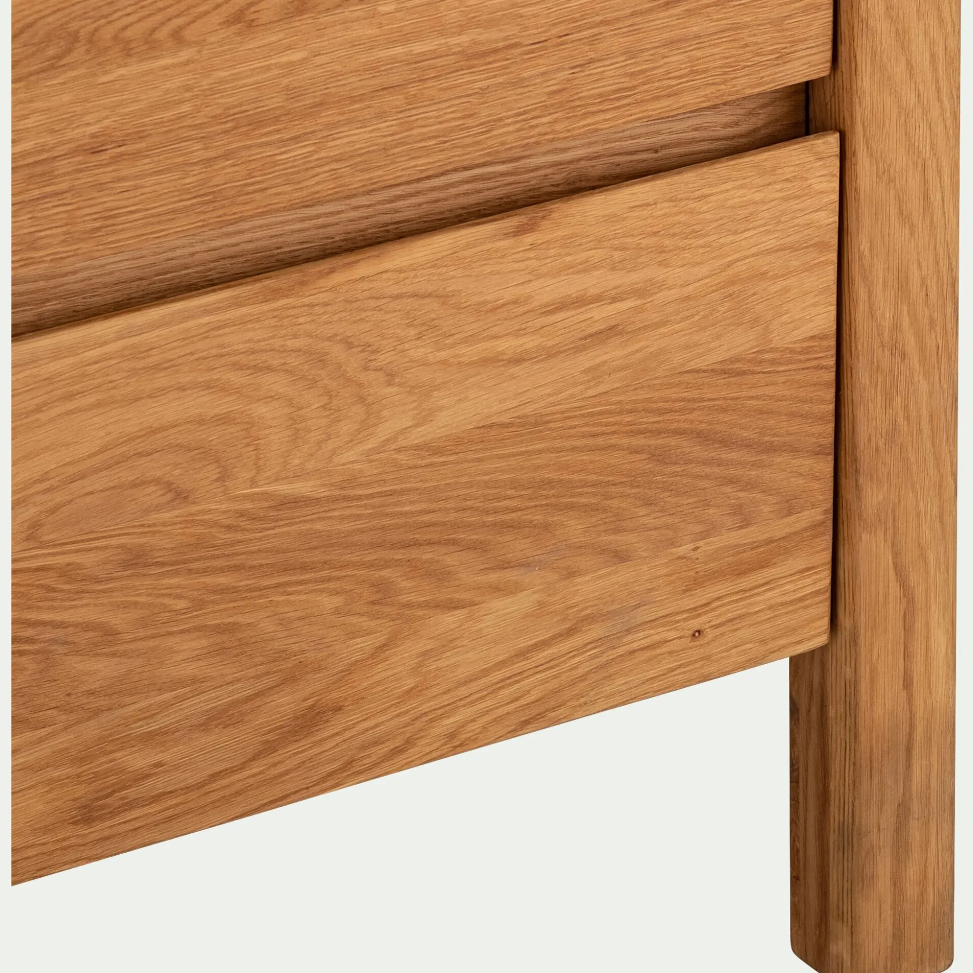 Commode 3 tiroirs en chêne - bois clair