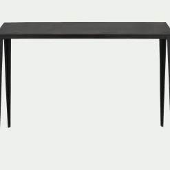 Console en aluminium - noir L121xl39xH82cm
