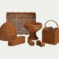 Corbeille à pain en rotin L26cm - marron