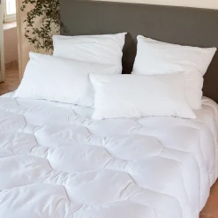 Couette tempérée en tencel et coton - blanc 220x240cm