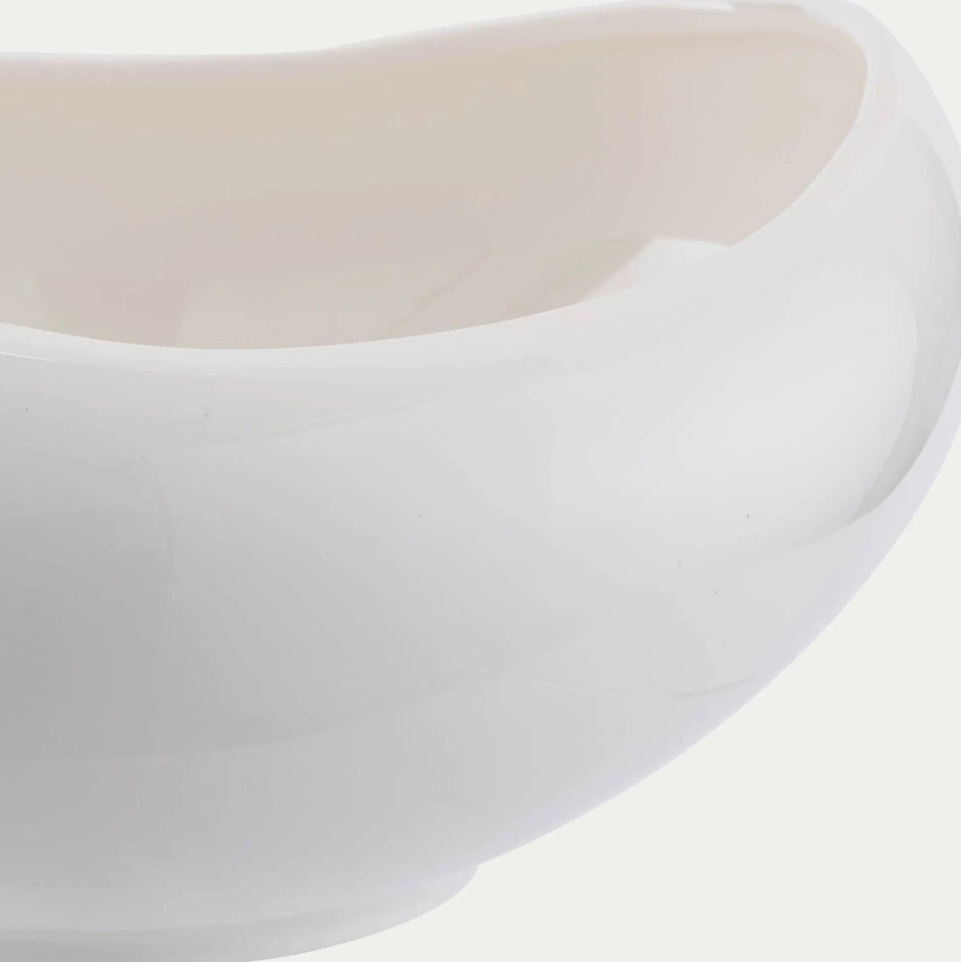 Coupe en porcelaine L23cm - blanc