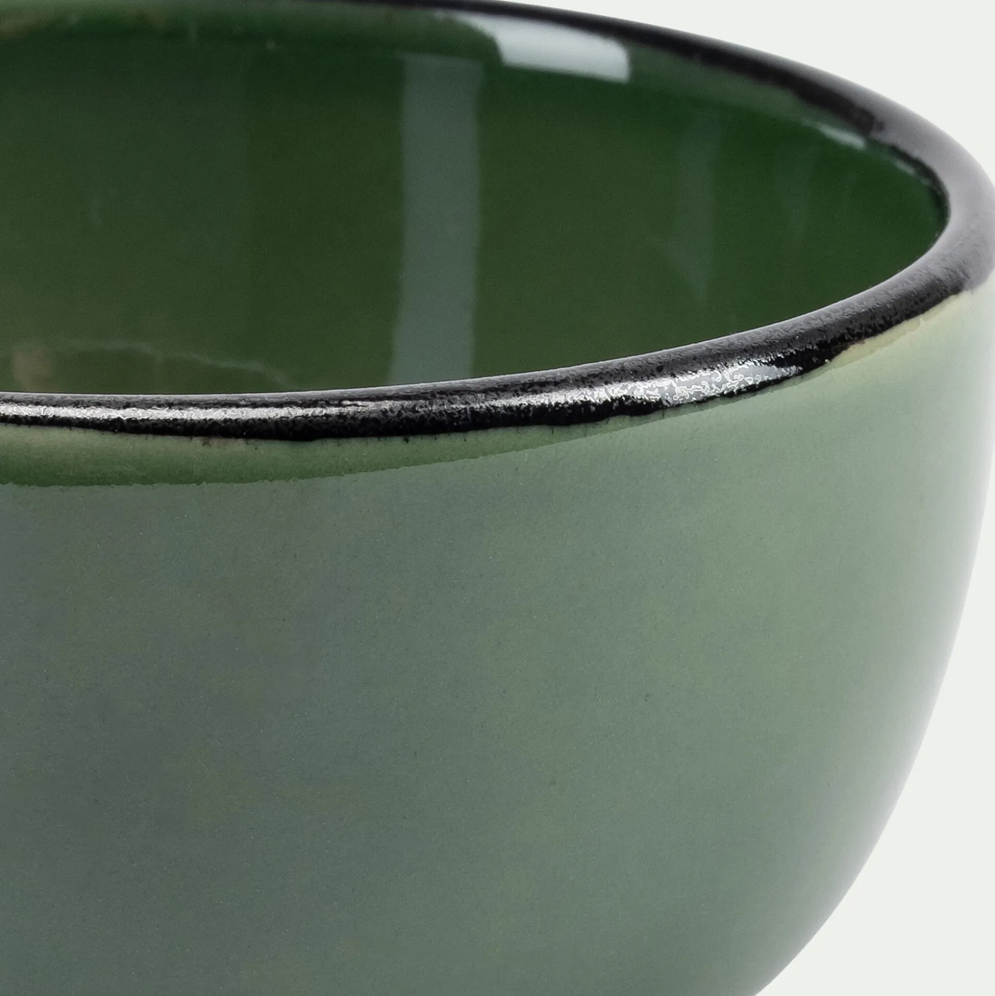 Coupelle apéritive en grès D8,5cm - vert avocado