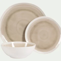 Coupelle en grès D17cm - beige alpilles