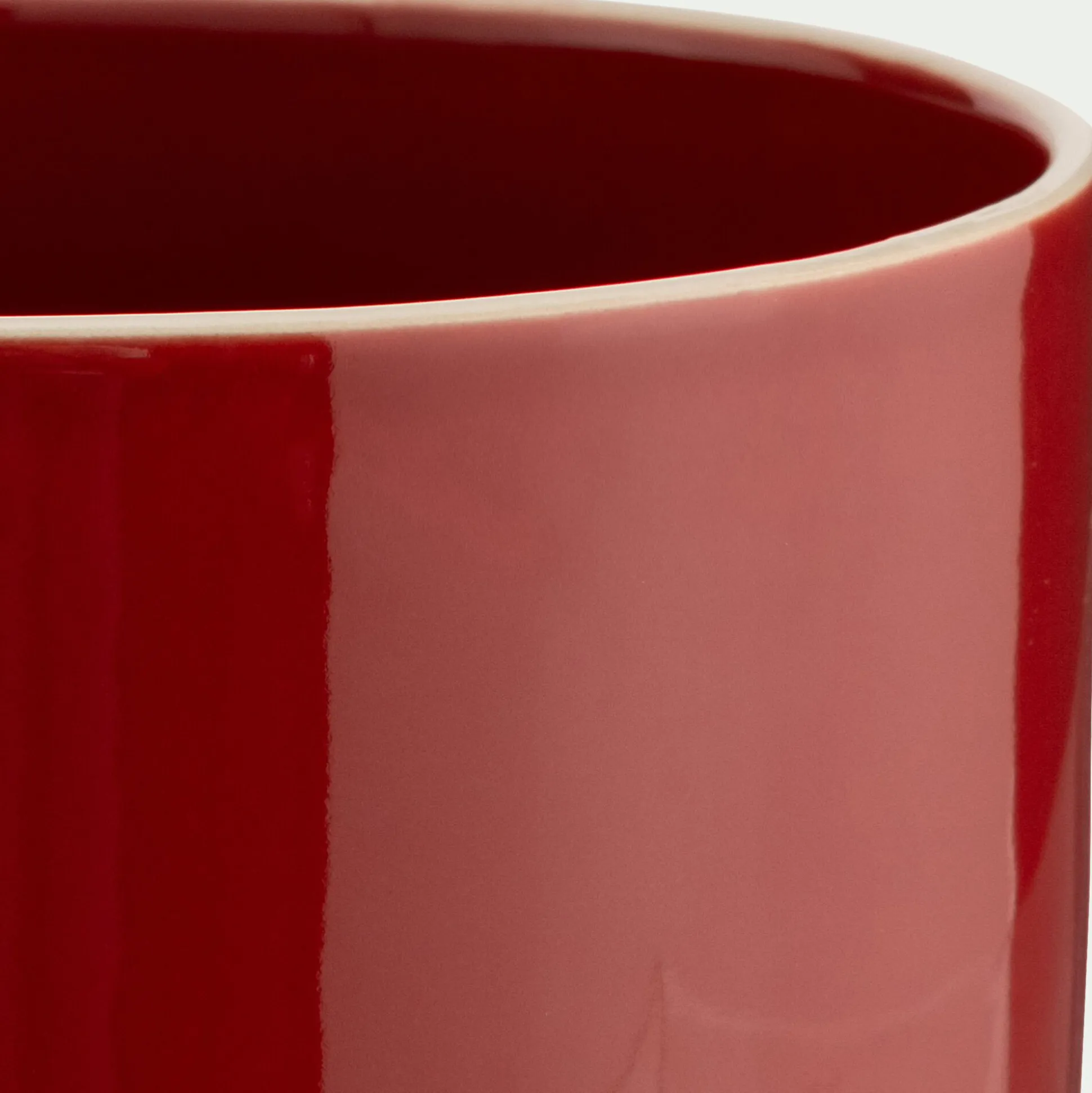 Coupelle en grès D15cm - rouge