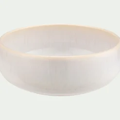 Coupelle en grès moucheté D14,7cm - blanc