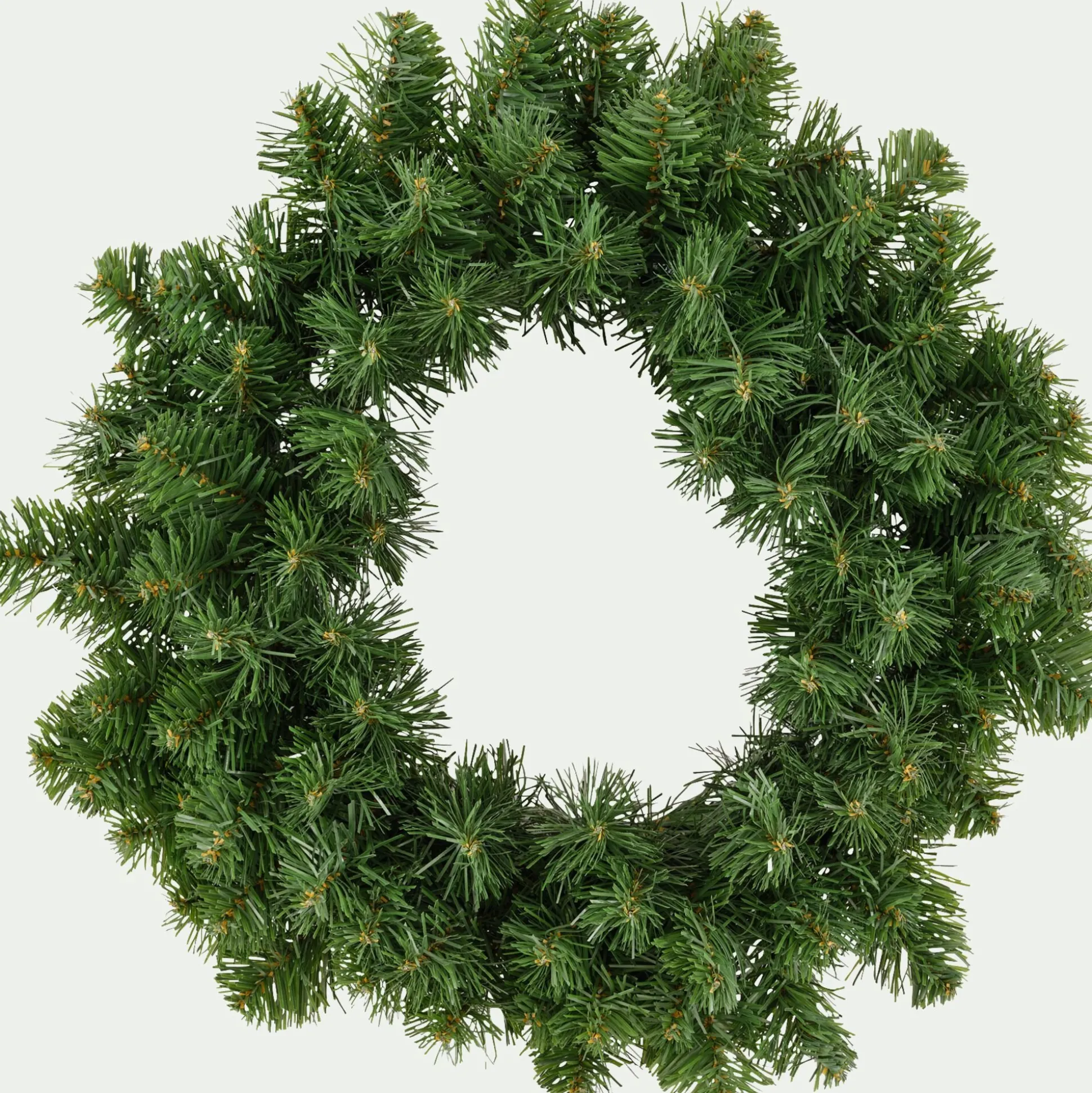 Couronne décorative en pin artificiel - vert D45cm