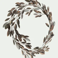Couronne de Noël en métal D52cm - marron