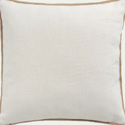 Coussin d'extérieur à motif feuilles de figuier 45x45cm - bleu