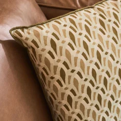 Coussin en coton à motif 45x45cm - vert