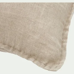 Coussin en lin lavé 40x60cm - naturel