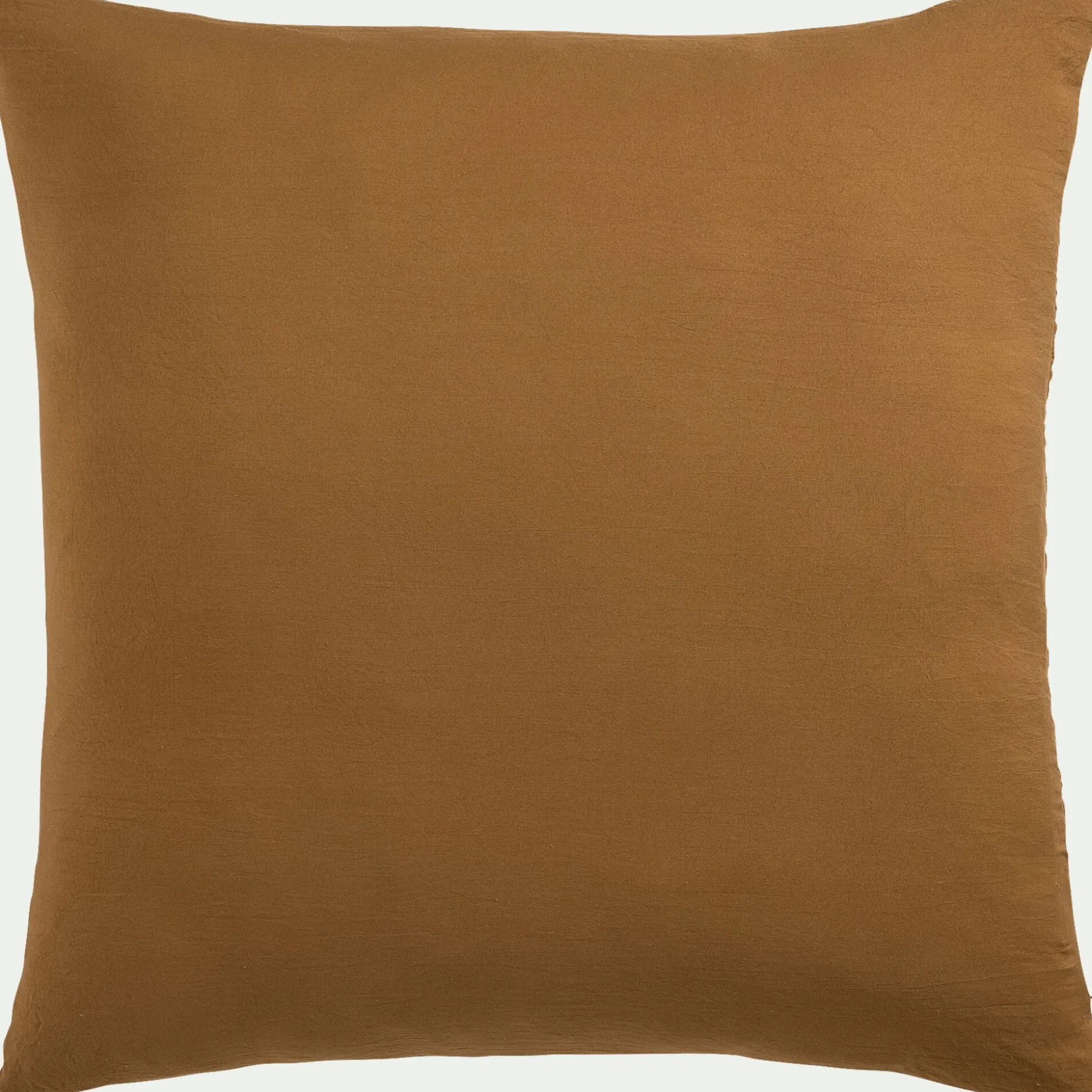 Coussin en tissu surpiqué 45x45cm - jaune alep