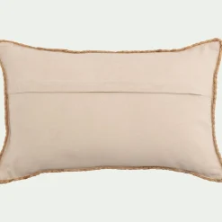 Coussin en toile de jute - naturel 30x50cm