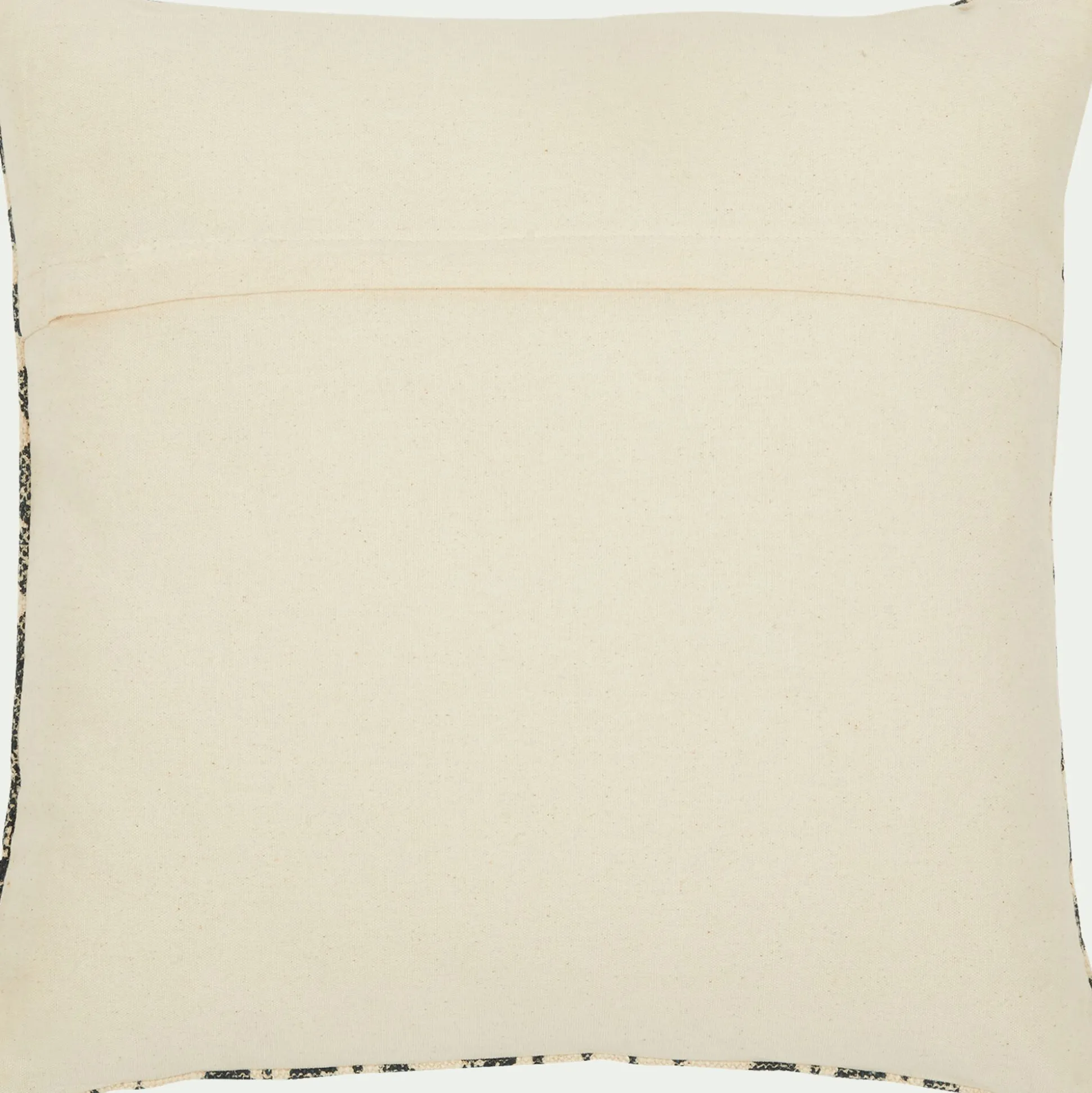 Coussin ethnique en coton 45x45cm - bleu figuerolles
