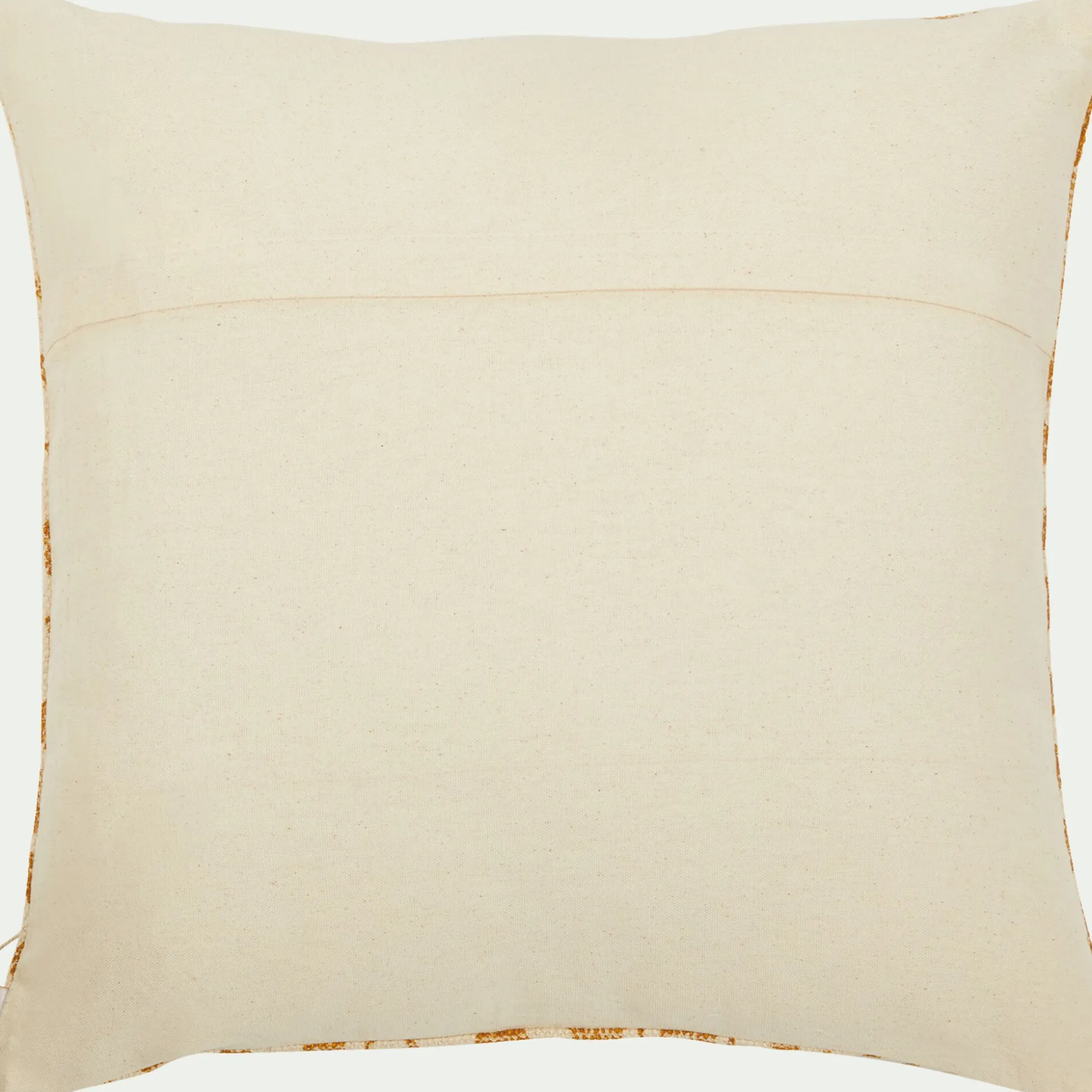 Coussin ethnique en coton 45x45cm - beige nèfle