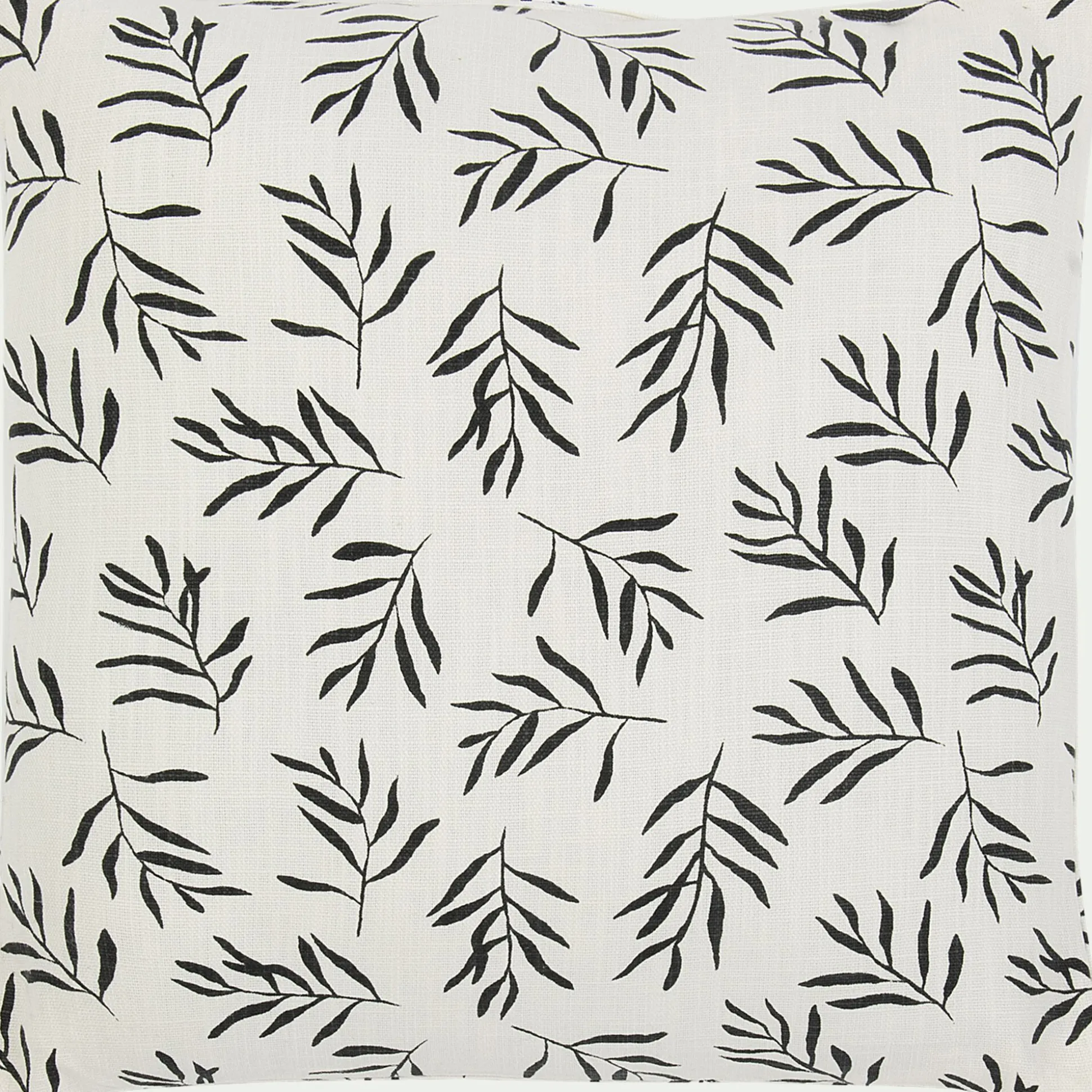 Coussin motif Aloyse en coton 45x45cm - noir et blanc