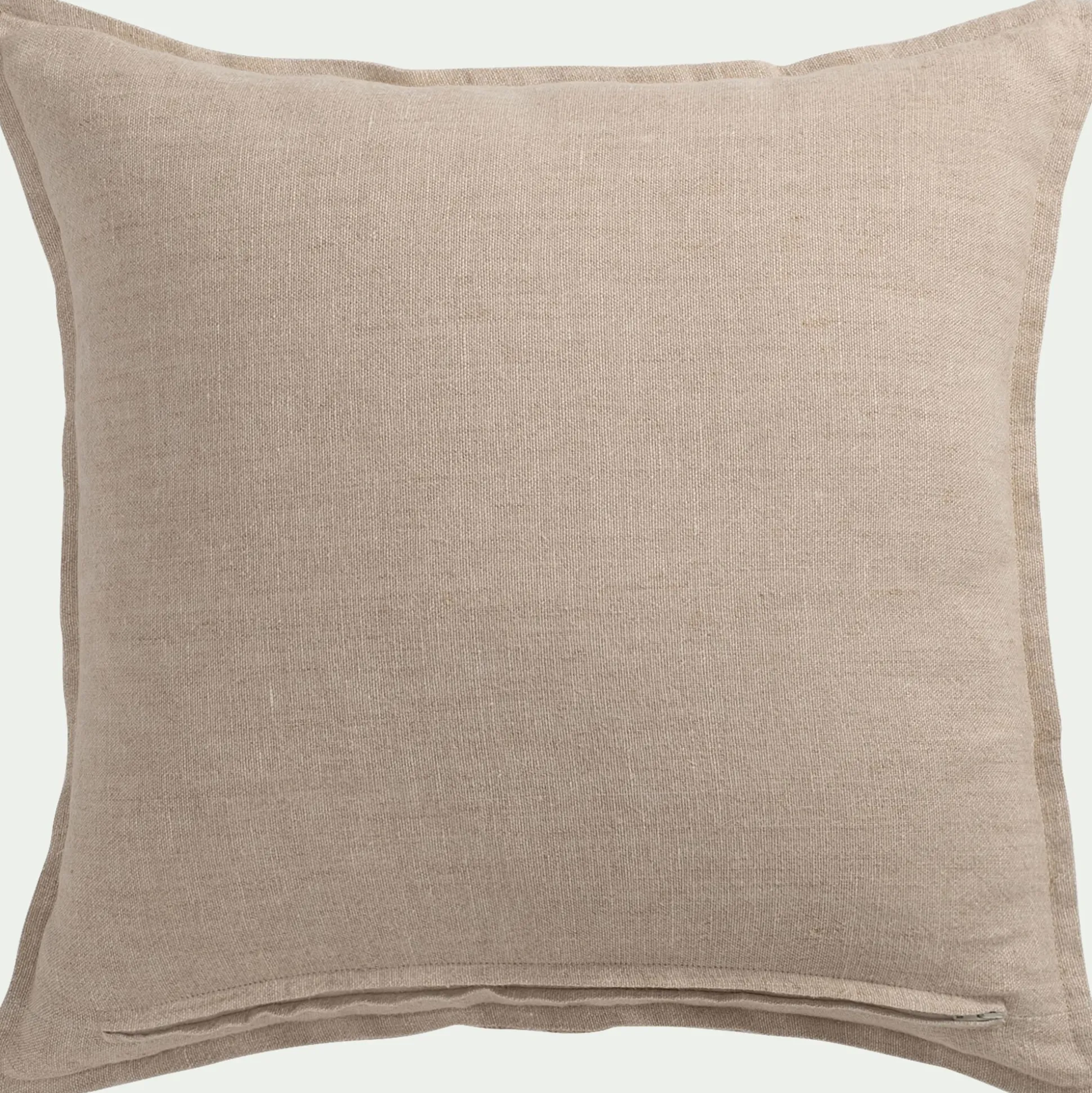 Coussin rayé en lin 45x45cm - jaune