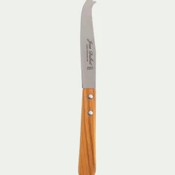 Couteau à fromages en inox et bois d'olivier 20,70cm - naturel