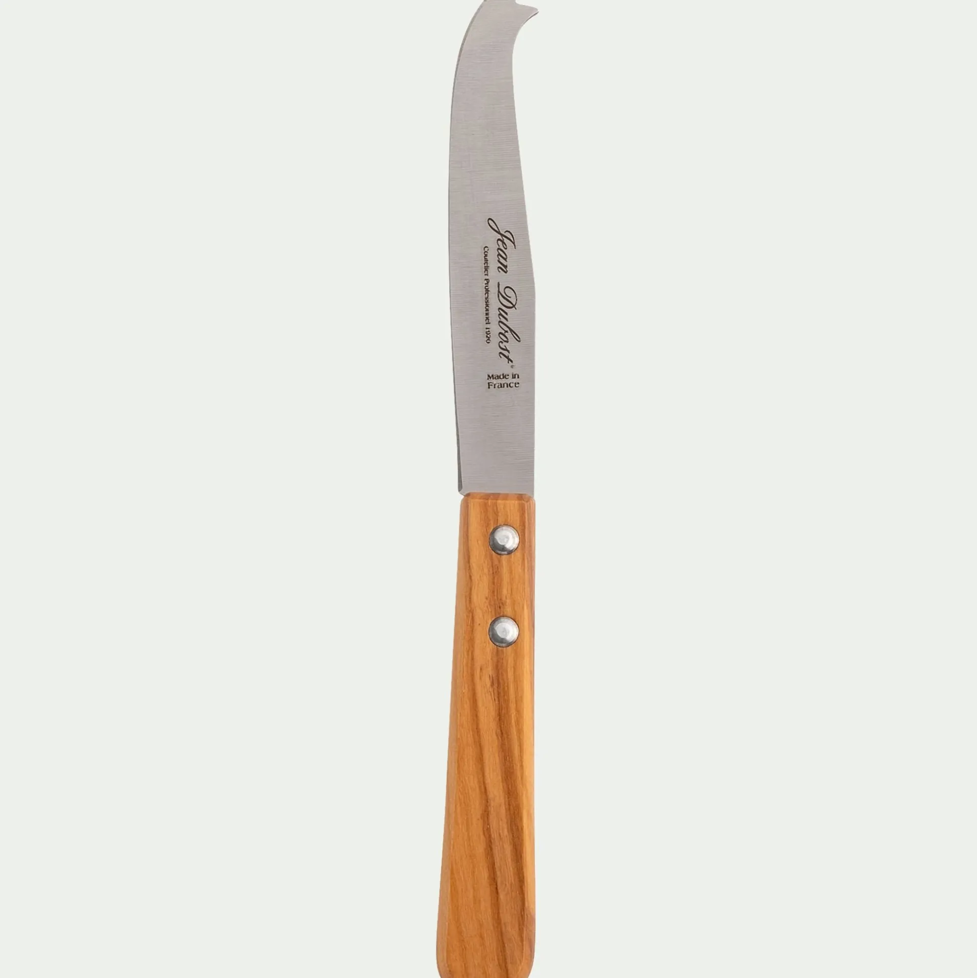 Couteau à fromages en inox et bois d'olivier 20,70cm - naturel
