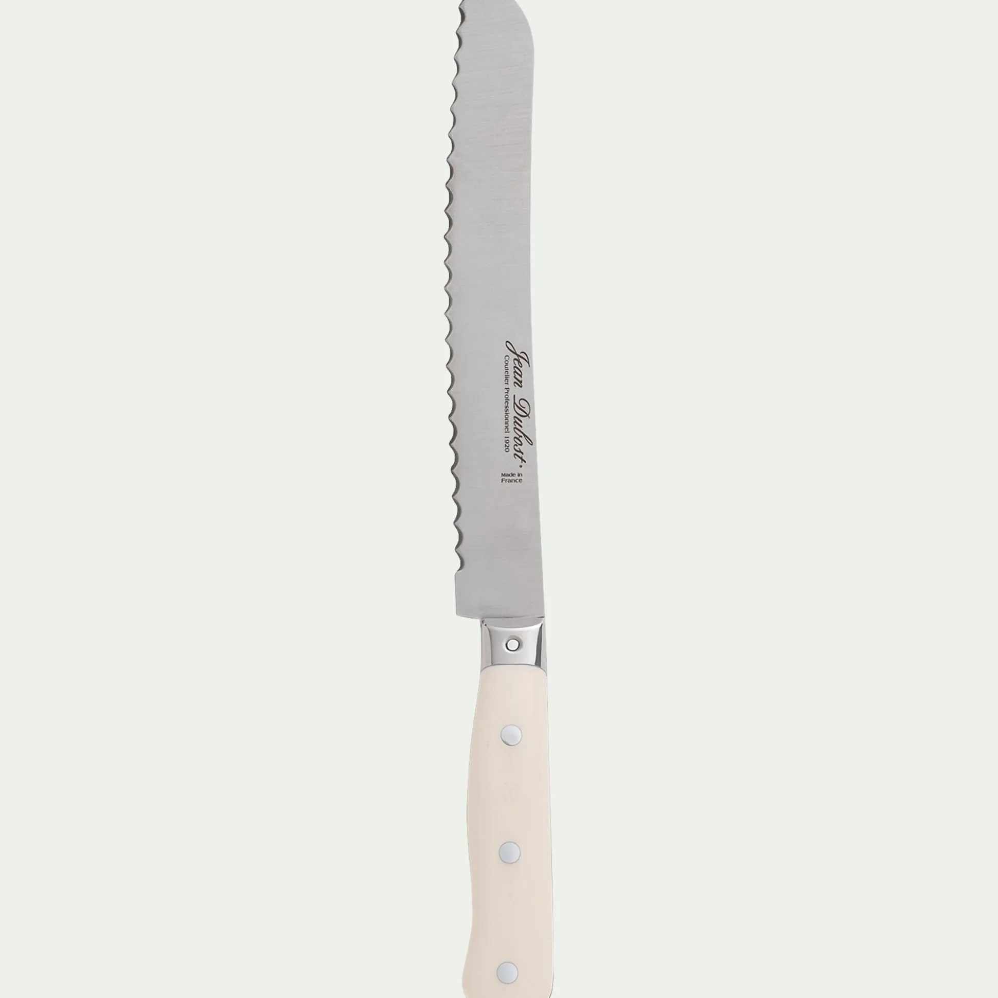 Couteau à pain en inox - blanc