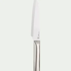 Couteau santoku en céramique - gris métallisé
