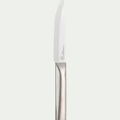 Couteau à steak en céramique - gris métallisé