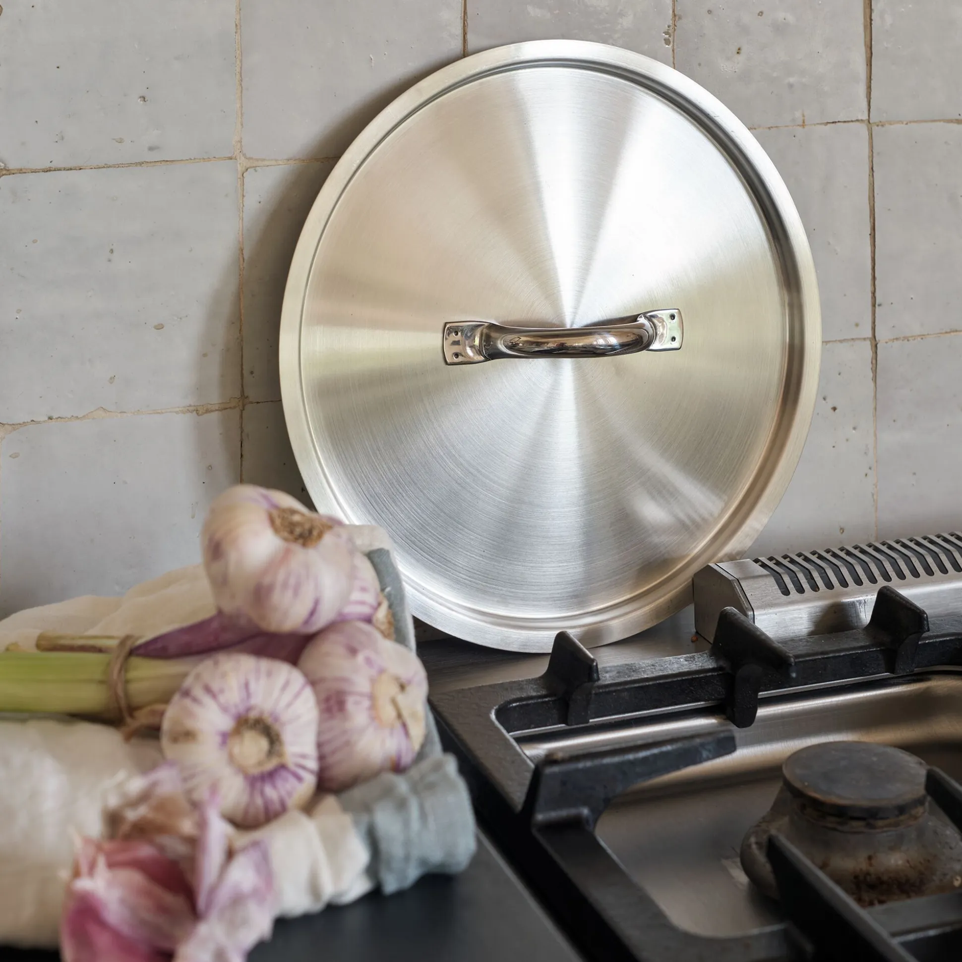 Couvercle en inox De Buyer - argenté D24 cm