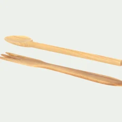 Couverts à salade en bois d'olivier