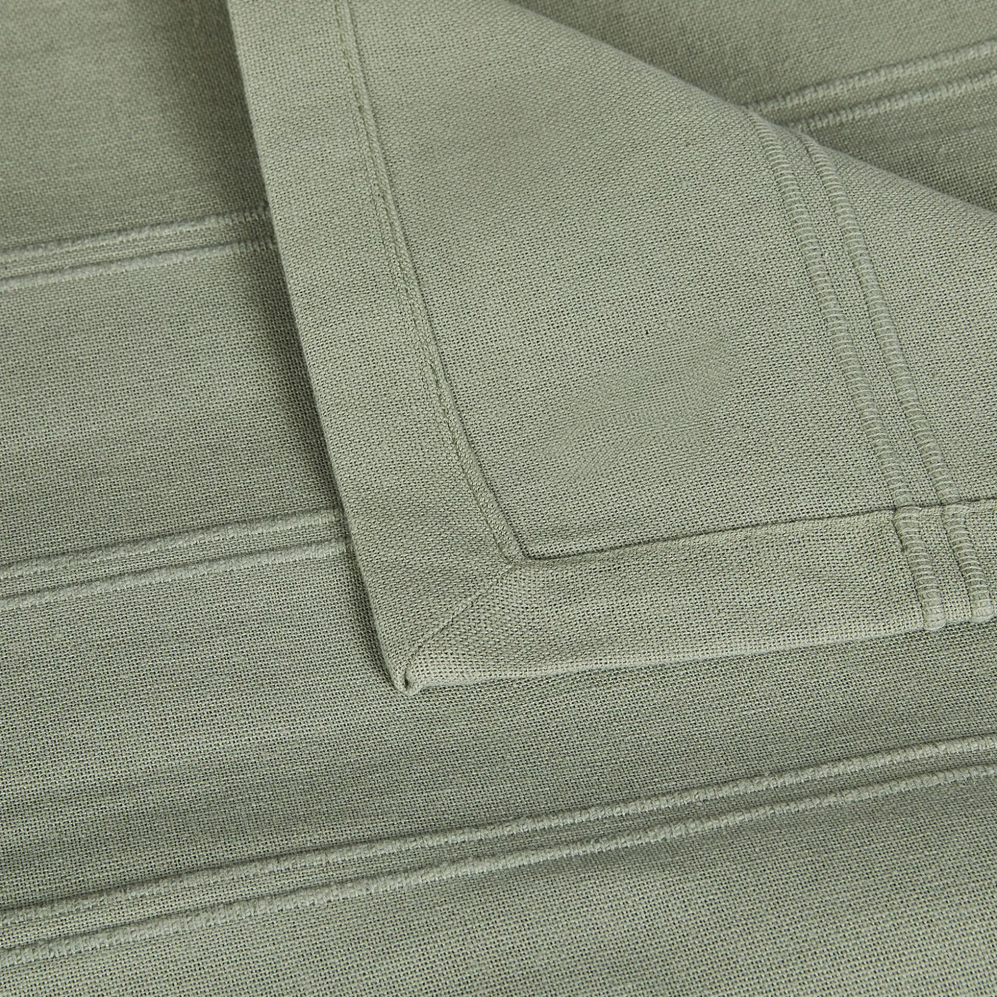 Couvre-lit tissé en coton 230x250cm - vert olivier