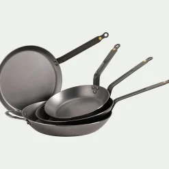 Crêpière en tôle De Buyer D26cm - argenté