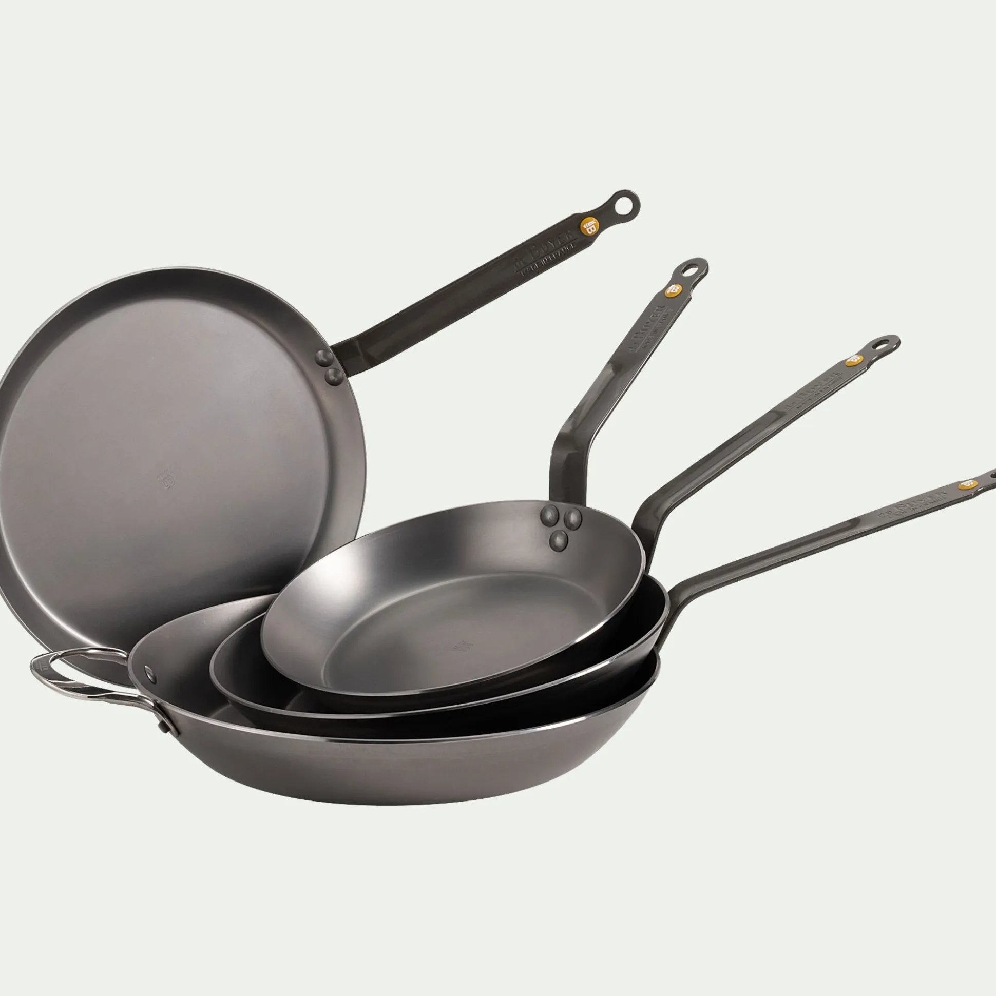 Crêpière en tôle De Buyer D26cm - argenté