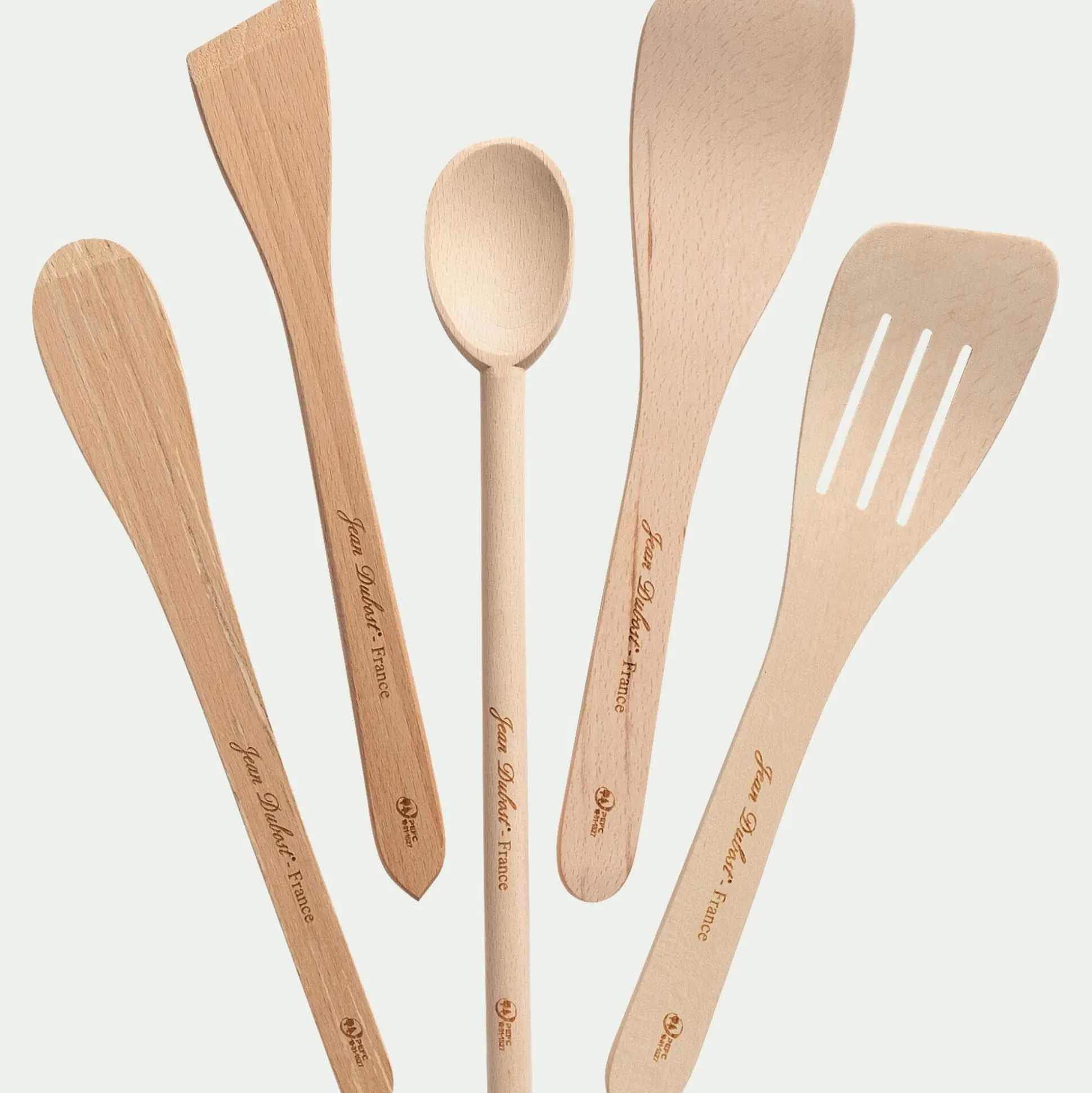 Cuillère anglaise en bois de hêtre 30cm - naturel