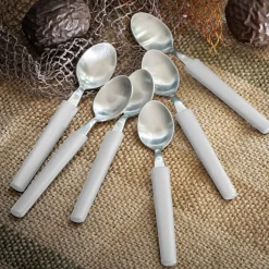 Cuillère à café en inox - beige roucas