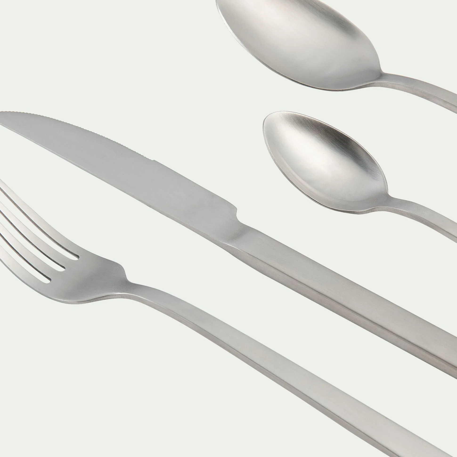 Cuillère en inox - finition satinée