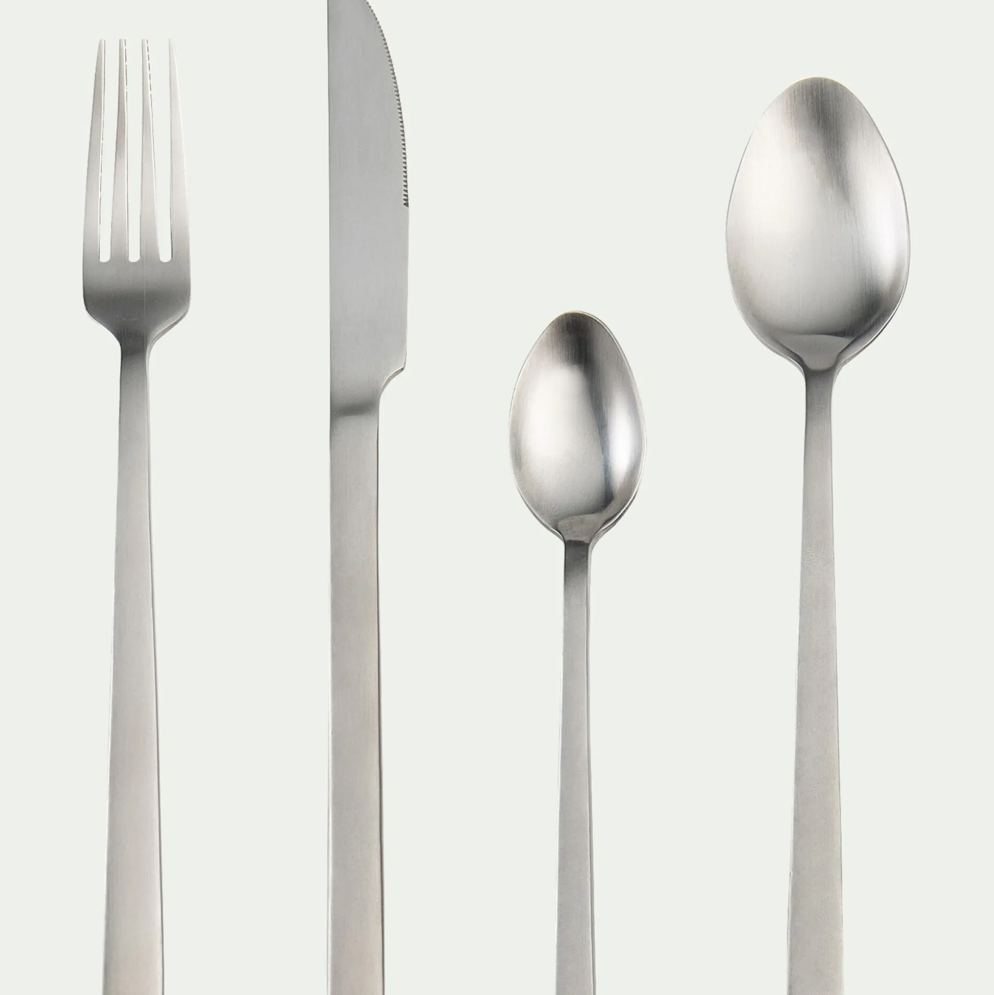 Cuillère en inox - finition satinée