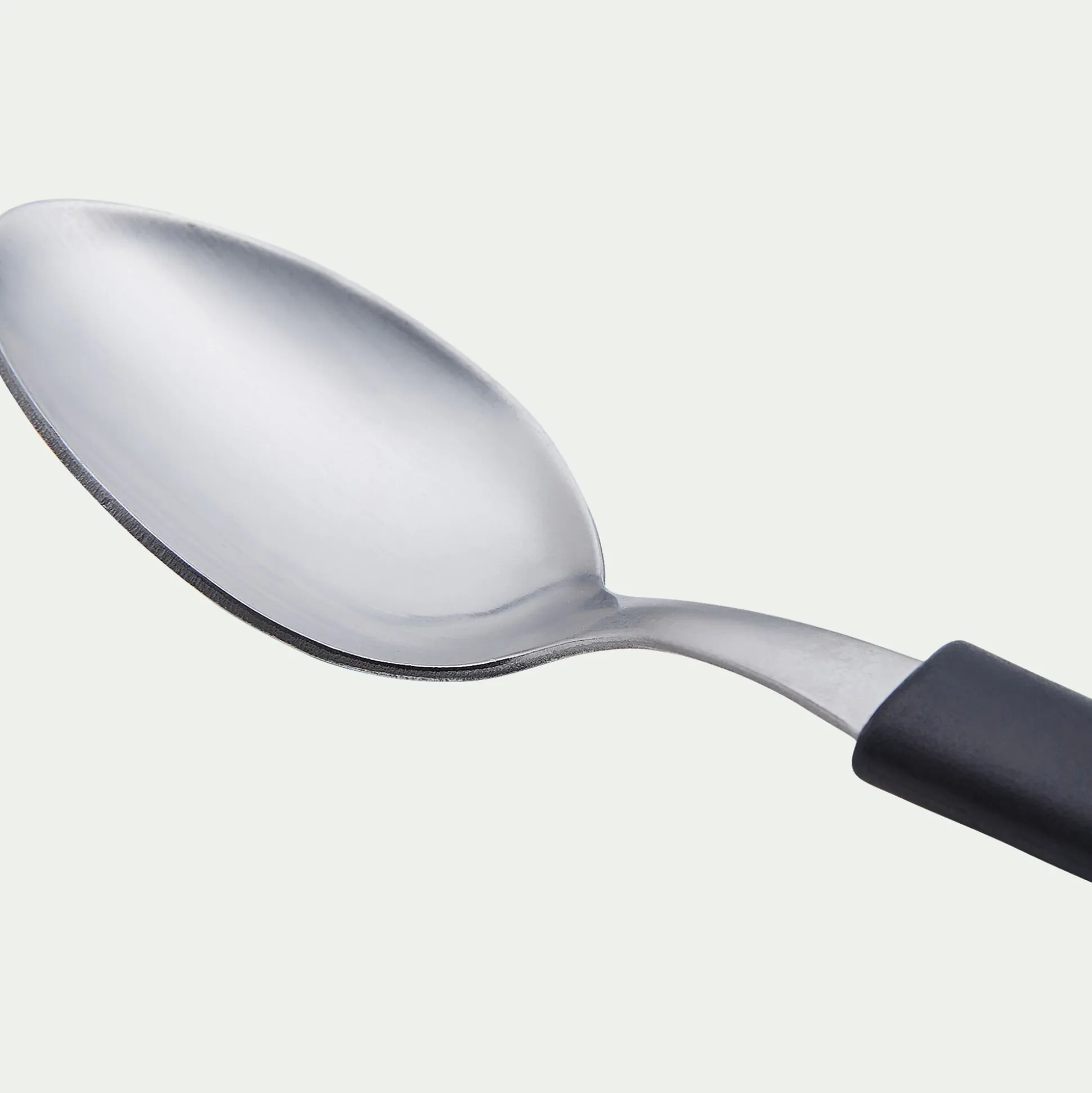 Cuillère à soupe en matière végétale 100% recyclable - noir