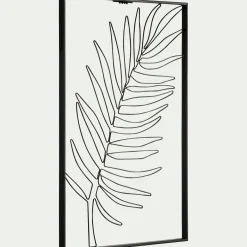 Décoration murale palmier - noir L50xl34,5cm