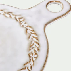 Dessous de plat motif végétal en grès D20cm - beige alpilles