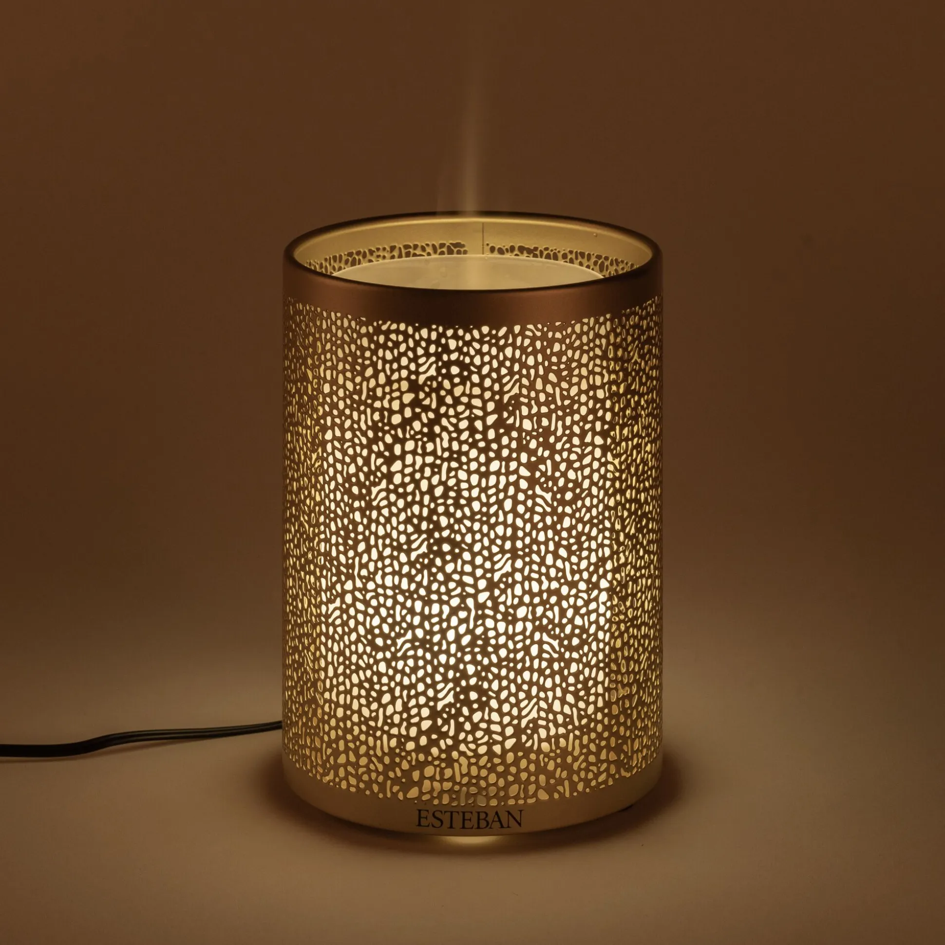 Diffuseur de parfum électrique en métal doré - 100ml