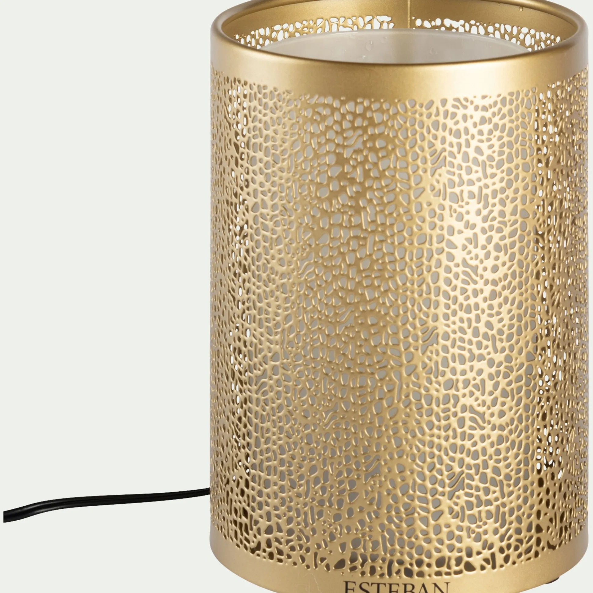 Diffuseur de parfum électrique en métal doré - 100ml