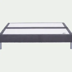 Double sommier tapissier Bultex à lattes - gris 160x200cm