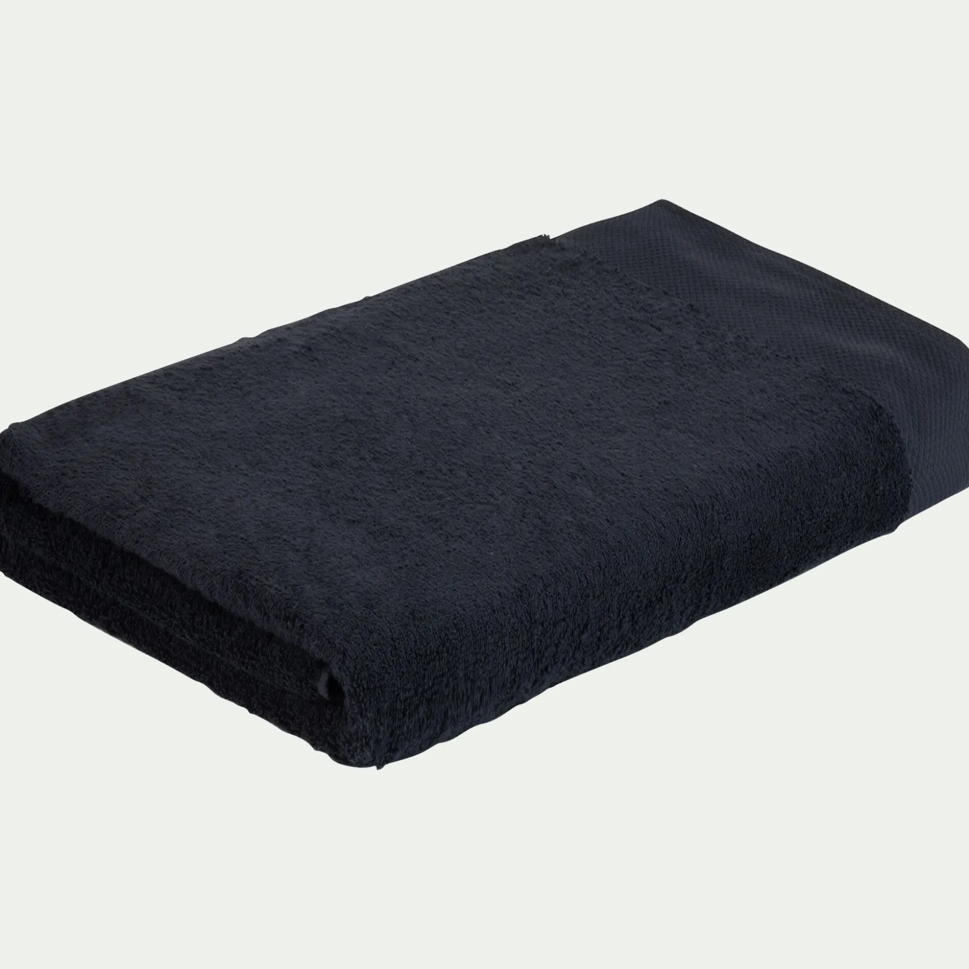 Drap de bain en coton peigné - gris calabrun 100x150cm