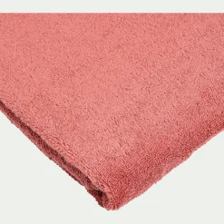 Drap de bain en coton peigné - rouge ricin 100x150cm