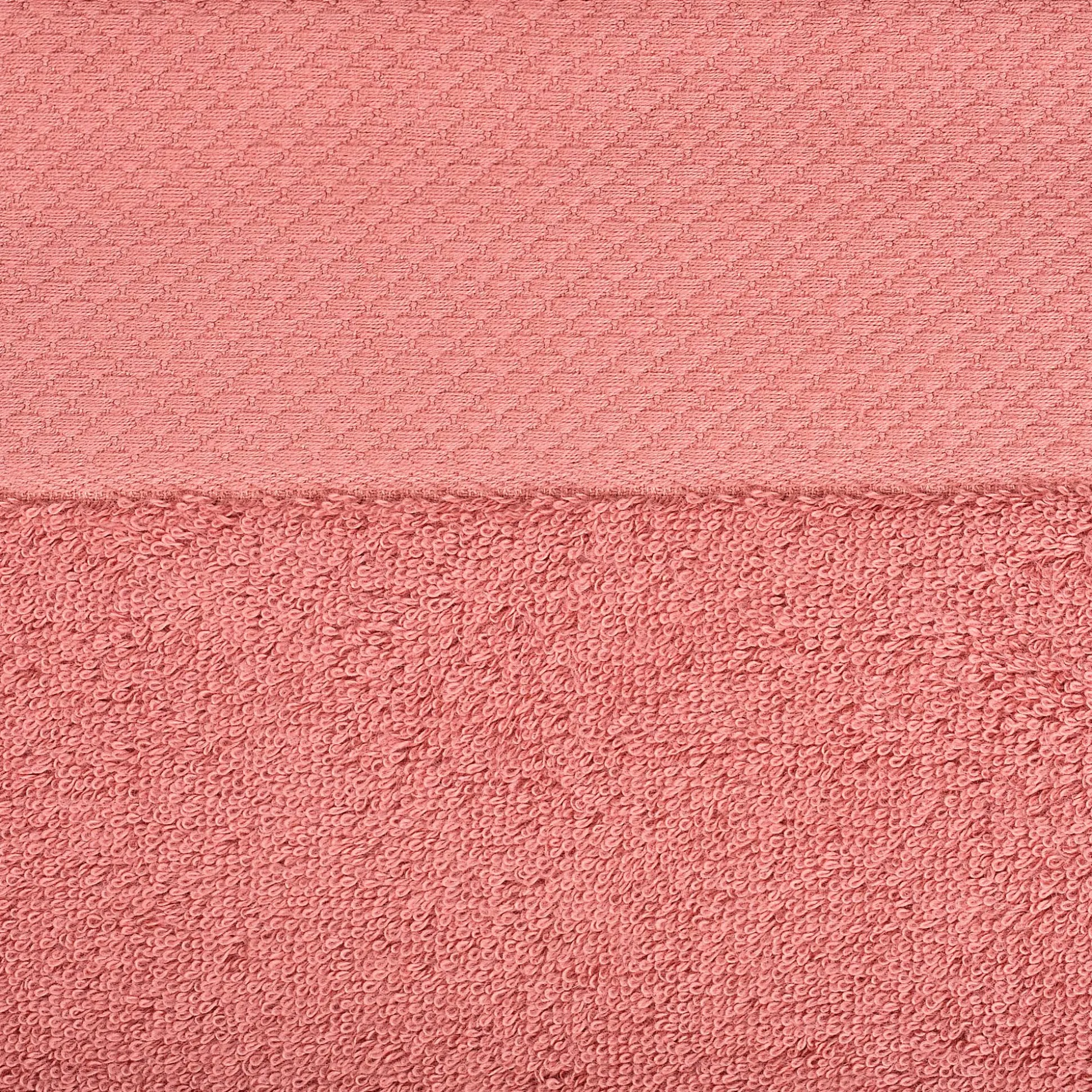 Drap de bain en coton peigné - rouge ricin 100x150cm