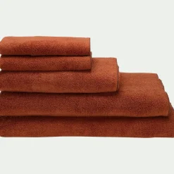 Drap de bain en coton 100x150cm - brun rustrel