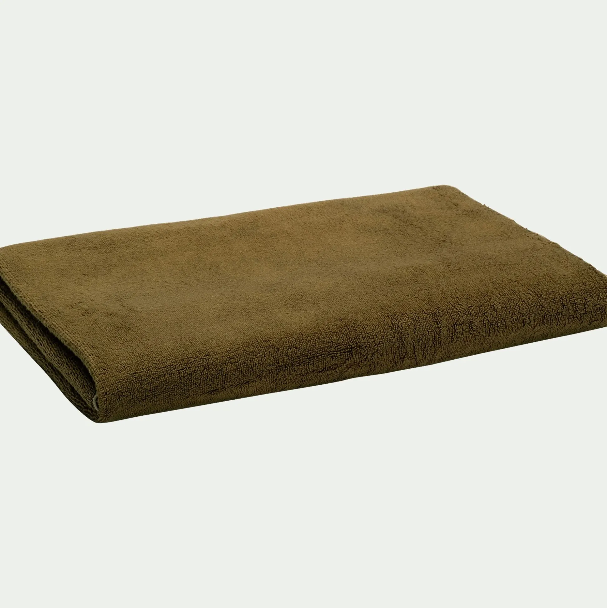 Drap de bain en coton 100x150cm - vert mousse