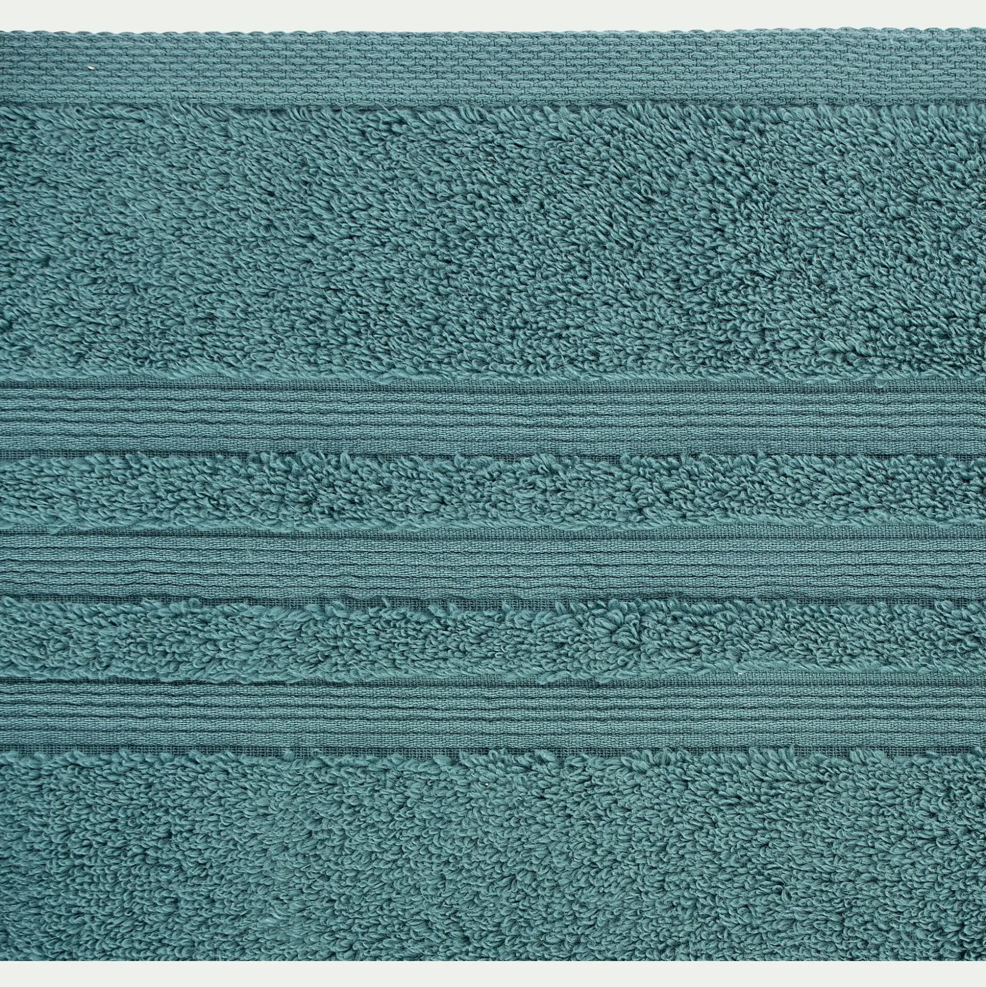 Drap de douche bouclette en coton - vert 70x140cm
