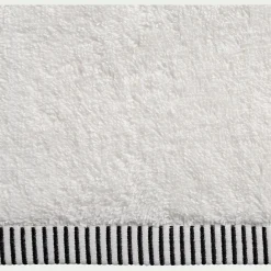 Drap de douche brodé en coton - blanc ventoux 70x140cm