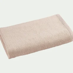 Drap de douche en bouclettes de coton bio - beige alpilles 70x130cm