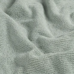Drap de douche en bouclettes de coton bio 70x130cm - vert olivier